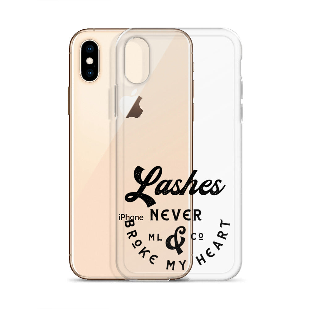 x Lash Artist Apparel- “Lashes Never Broke My Heart" iPhone Case