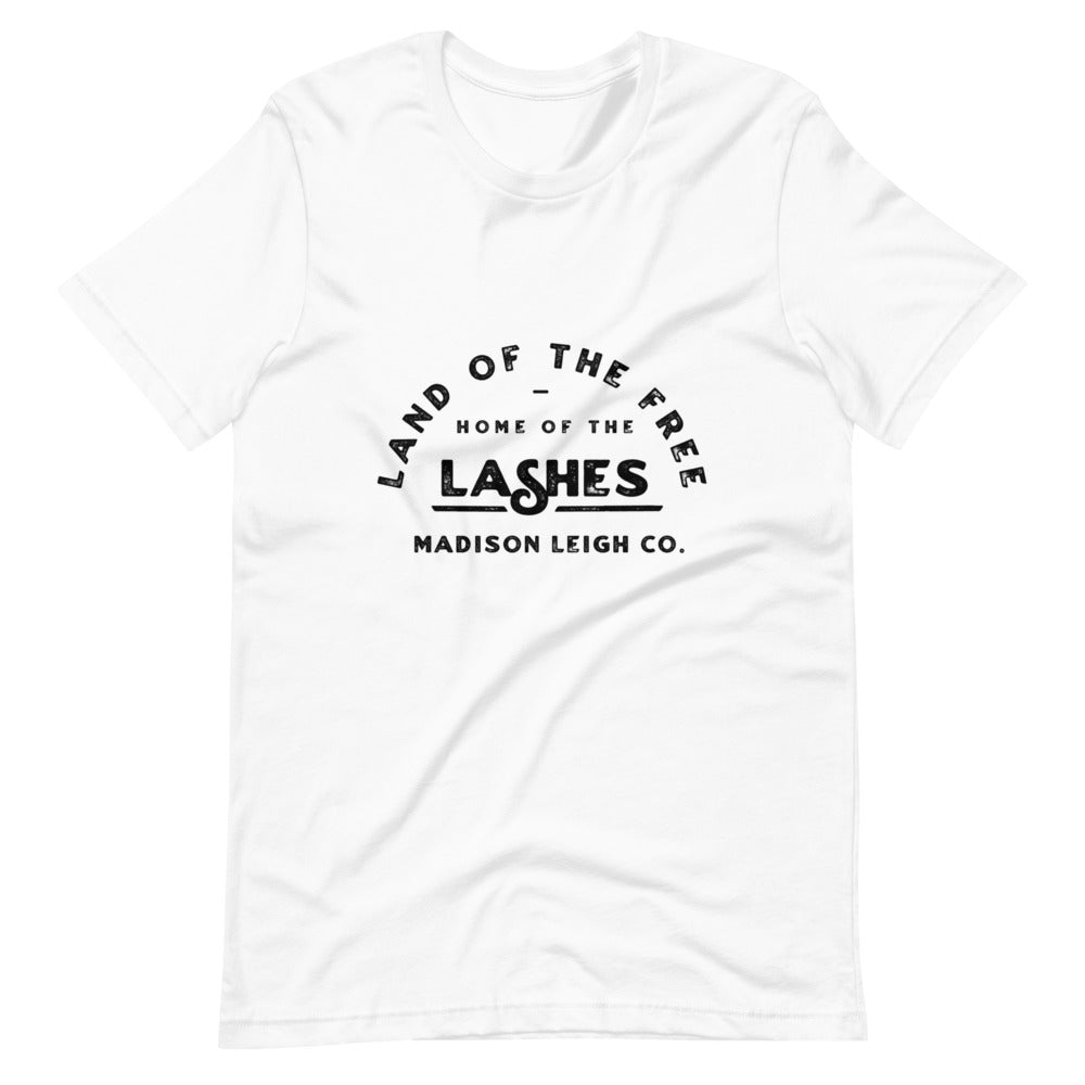 x Lash Artist Apparel- “Land of the Free, Home of the Lashes" Tee